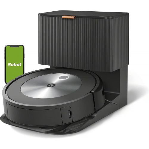  iRobot Roomba j7+ (7550) Self-Emptying Robot Vacuum ? Identifies and avoids obstacles like pet waste & cords, Empties itself for 60 days, Smart Mapping, Works with Alexa, Ideal for