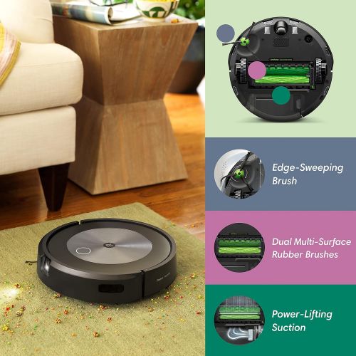  iRobot Roomba j7+ (7550) Self-Emptying Robot Vacuum ? Identifies and avoids obstacles like pet waste & cords, Empties itself for 60 days, Smart Mapping, Works with Alexa, Ideal for