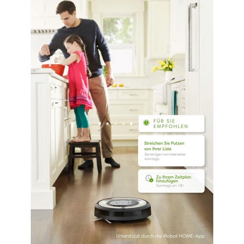  [아마존베스트]iRobot Roomba e5 (e5154) Robot Vacuum Cleaner with 3-Level Cleaning System, Two Multi Bottom Brushes, WLAN Vacuum Cleaner, Ideal for Pets, Carpets and Hard Floors, App Control, Dir