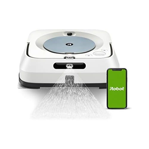  [아마존베스트]-Service-Informationen iRobot Braava m6 (m6134) Wi-Fi Wiper Robot with Precision Spray and Advanced Navigation, App Control+Echo Dot (3rd Gen) Intelligent speaker with Alexa, anthracite fabric