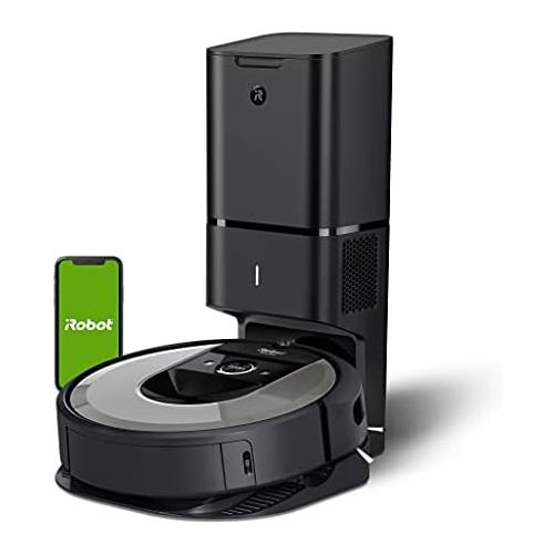  [아마존베스트]iRobot Roomba i7+ (i7556) Robot Vacuum Cleaner, Automatic Suction Station, Intelligent Room Recording, Schedule Cleaning, 2 Multi Bottom Brushes, WLAN Vacuum Cleaner, Robot, App Co