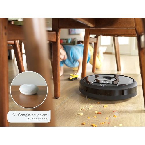  [아마존베스트]iRobot Roomba i7+ (i7556) Robot Vacuum Cleaner, Automatic Suction Station, Intelligent Room Recording, Schedule Cleaning, 2 Multi Bottom Brushes, WLAN Vacuum Cleaner, Robot, App Co