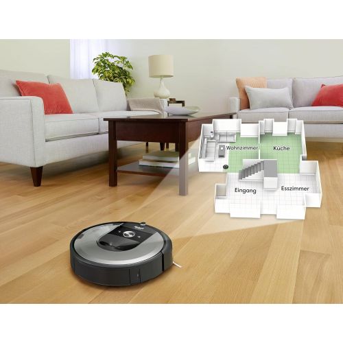  [아마존베스트]iRobot Roomba i7+ (i7556) Robot Vacuum Cleaner, Automatic Suction Station, Intelligent Room Recording, Schedule Cleaning, 2 Multi Bottom Brushes, WLAN Vacuum Cleaner, Robot, App Co