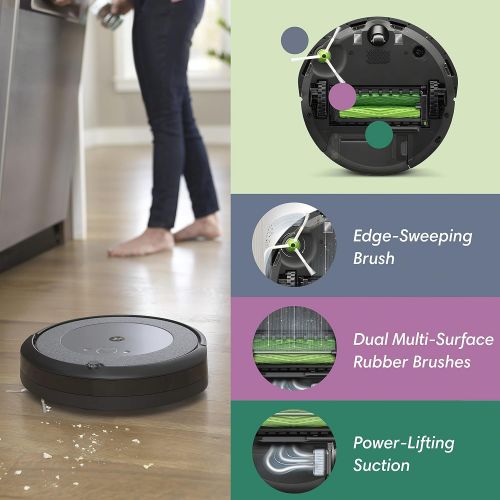  iRobot Roomba i3 EVO (3150) Wi-Fi Connected Robot Vacuum ? Now Clean by Room with Smart Mapping Works with Alexa Ideal for Pet Hair Carpets & Hard Floors, Roomba i3