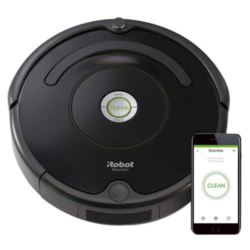  IRobot iRobot Roomba 671 Robot Vacuum with Wi-Fi Connectivity, Works with Alexa, Good for Pet Hair, Carpets, and Hard Floors Clear