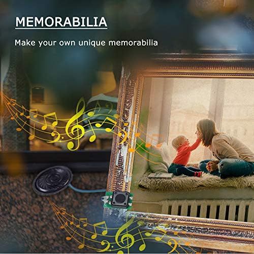  [아마존베스트]IS Icstation Recordable Sound Module Button Control 8M MP3 WAV Music Voice Player Programmable Board with Speaker for Mothers Day DIY Music Box Greeting Card Creative Gift