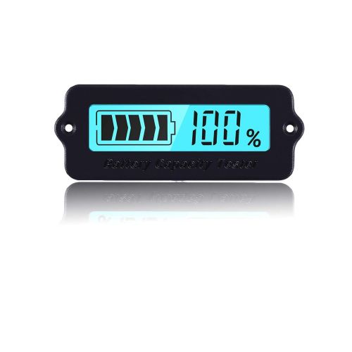  [아마존베스트]IS Battery Monitor, DC12V 24V 36V 48V 60V Lead-acid Battery Capacity Tester Percentage Level Voltage Monitor Tester