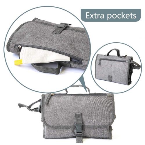  [아마존베스트]IsaMaNNeR Changing Pad - Portable Changing Pad, Baby Changing Pad Portable Diaper Pad, Diaper Changing Pad, Folding Diaper Clutch, Baby Travel Kits, Diaper Pouch, Travel Changing M