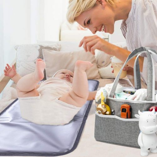  [아마존베스트]ISAMANNER IsaMaNNeR Changing Pad - Portable Changing Pad,Lightweight Travel Station Kit for Baby Diapering,Diaper Changing Pad,Diaper Clutch,Diaper Pouch,Diaper Mat,Travel Changing Mat (Grey