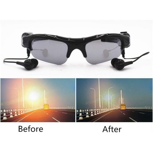  Video Camera Sunglasses Smart Eye Glasses ISCREM 1080P HD Video Recording Wearable Wireless Headset Body Cameras for Driving,Riding,Motorcycle,Fishing,Outdoor Sports Traveling