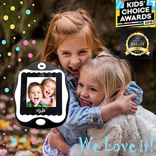  ISEE Smart Watch for Kids, Kids Smartwatch with Games, Built-in Selfie-Camera Video Watches, Children Smart Watch for Kids Age 4-12 Birthday Gifts (Black)