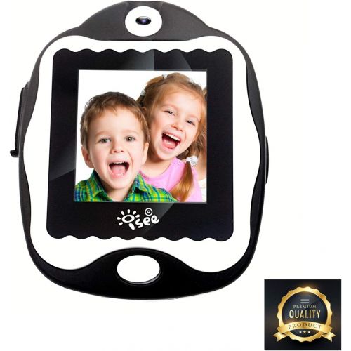  ISEE Smart Watch for Kids, Kids Smartwatch with Games, Built-in Selfie-Camera Video Watches, Children Smart Watch for Kids Age 4-12 Birthday Gifts (Black)