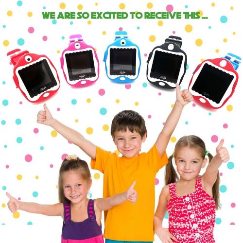  ISEE Smart Watch for Kids, Kids Smartwatch with Games, Built-in Selfie-Camera Video Watches, Children Smart Watch for Kids Age 4-12 Birthday Gifts (Black)