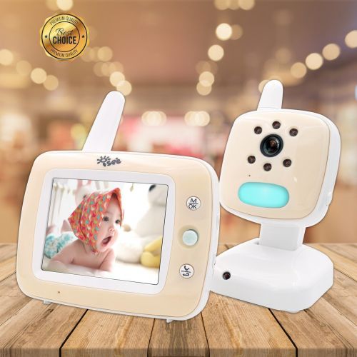  ISEE Video Baby Monitor Cameras - 3.5 Large LCD Screen with Night Vision Camera, Infant Long Rang Baby Monitors with Camera Audio, Temperature and Lullabies.