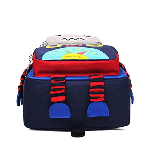  ISHOWStore Cute Kids Backpack Toddler Bookbag Robot Pattern Oxford Cloth Pupils School Bag (11.4 x 4.7x 13.0 inch)