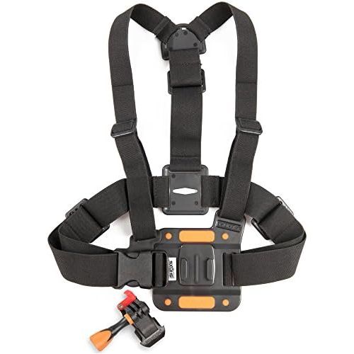  iSHOXS Body Action Set - bestehend aus: ProChest Brustgurt, HandStrap Set, Head Strap, Aqua Handle Black, Fast Lock Slider und ProCase Soft Mesh Box