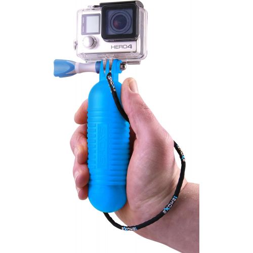  iSHOXS Aqua Handle - ActionCam Handstativ fuer emuedungsfreies Filmen - Bobber mit Styropor Innenkern passend fuer GoPro - auch mit montierter Kamera unsinkbar