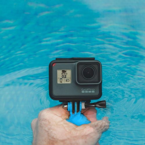  iSHOXS Aqua Handle - ActionCam Handstativ fuer emuedungsfreies Filmen - Bobber mit Styropor Innenkern passend fuer GoPro - auch mit montierter Kamera unsinkbar