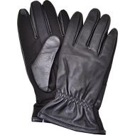 ISOTONER Isotoner Mens Stretch Leathers Smartouch Screen Gloves (Black Med)
