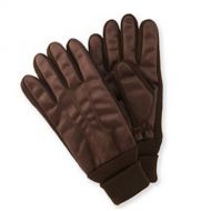ISOTONER Isotoner Mens Dark Brown Brushed Microfiber Gloves Thinsulate Lined With Cuffs