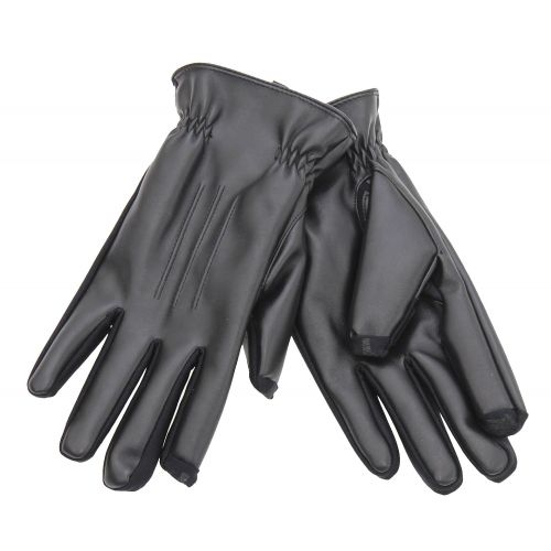  ISOTONER Isotoner Mens SmarTouch Faux Leather Gloves