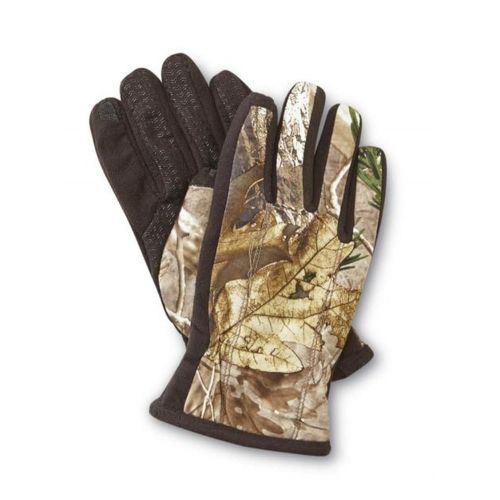  ISOTONER Isotoner Smart Touch Mens Brown Camo Touchscreen Texting Gloves Smartouch