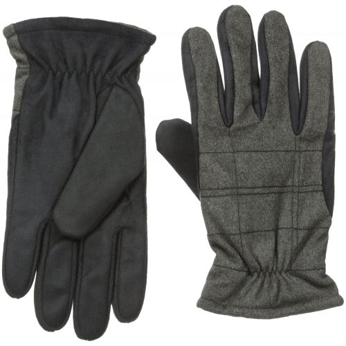  ISOTONER Isotoner Mens Smartouch Brushed Tweed Glove