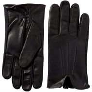 ISOTONER isotoner Men’s Stretch Leather Touchscreen Texting Cold Weather Gloves with Warm Dual Lining