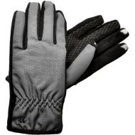ISOTONER Isotoner Womens Smartouch 2.0 Matrix Nylon Gloves - Ultra Plush Lined M/l (Charcoal)