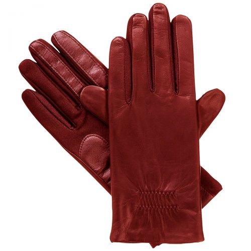  ISOTONER Isotoner Signature SmarTouch Stretch Leather Tech Gloves in Red (Large  X-Large)