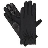 ISOTONER Isotoner Black Stretch Gathered Wrist Smartouch Lined Womens Gloves