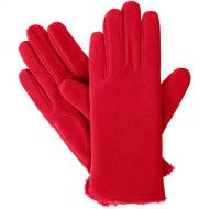 ISOTONER Isotoner Womens Stretch Fleece smarTouch Gloves with Spill, Red, One Size (Red)