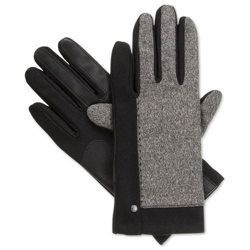  ISOTONER Isotoner Signature Melange Suede Chevron SmarTouch Tech Gloves (XSSmall, Black)