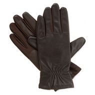 ISOTONER Isotoner Signature SmarTouch Stretch Leather Tech Gloves in Dark Brown (Large / X-Large)