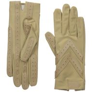 ISOTONER Isotoner Womens Spandex Shortie Gloves with Leather Palm Strips, Camel, X-Large