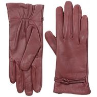 ISOTONER Isotoner Womens Leather Gloves with Fleece Lining