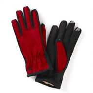 ISOTONER Isotoner Smart Touch 2.0 Womens Red Matrix Tech & Text Gloves Ultraplush Med/Lg