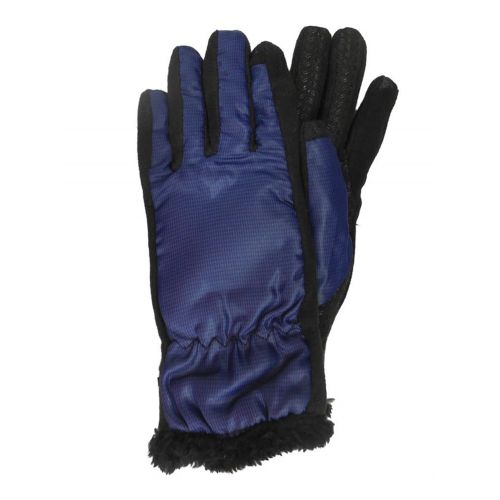  ISOTONER Isotoner Smart Touch Women Blue Micro-Check Tech Text Glove Smartouch