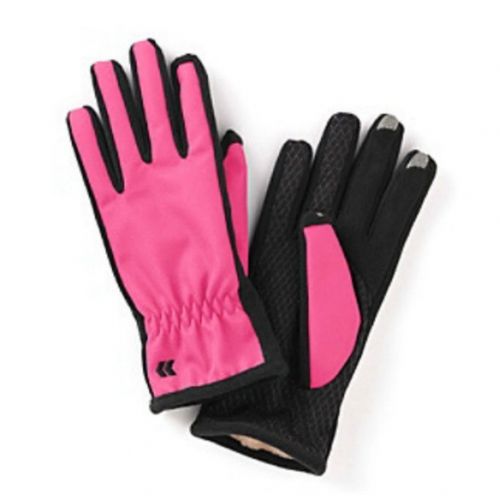  ISOTONER Isotoner Smart Touch 2.0 Women Pink Matrix Tech Glove for Texting Ultraplush