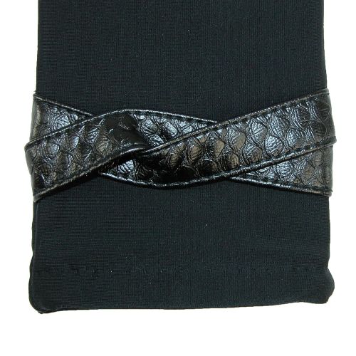  ISOTONER Isotoner Womens Fashion Stretch Smartouch Gloves with Snake Belt