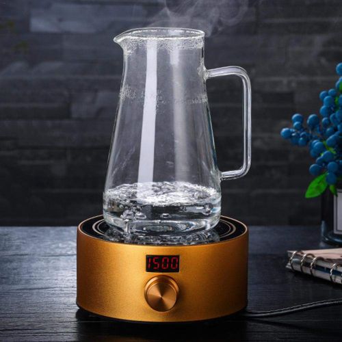  IShine iShine 1800 ML Karaffe mit Edelstahldeckel Teekanne Glas Hitzebestandig Wasserkrug 1.5L/1.8L