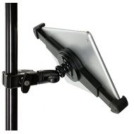 IShot Pro iShot G10 Pro iPad Universal Tablet Tripod Monopod Mic Music Stand Mount + HD Metal Pipe Pole Bar Clamp 1/4-20 Connector for Displays, Musicians, Videos and More - Compatible with