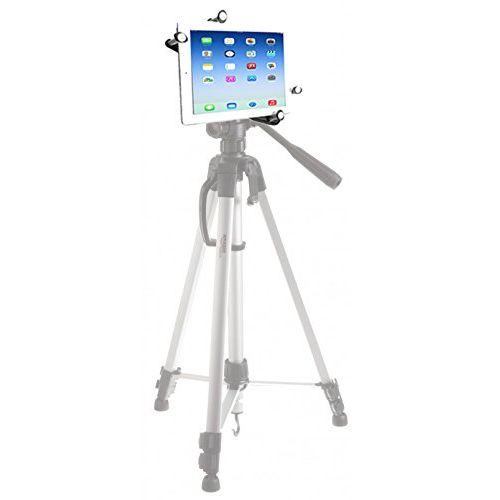  IShot Pro iShot Pro G7 Pro Universal Tablet Tripod Mount Adapter Holder Bracket Works with Most Cases & Sleeves Even Thick Otter Box Cases - Rock Solid All Metal Frame Fits 5-11 inch Tablet