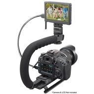 ISnapPhoto Pro Video Stabilizing Handle Scorpion grip For: Sony Alpha SLT-A33, SLT-A35, SLT-A37, SLT-A55, SLT-A57, SLT-A65, SLT-A77, SLT-A77 II, SLT-A99, SLT-A58, SLT-A68 Vertical Shoe Mount