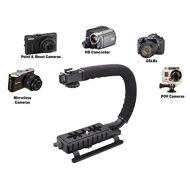 ISnapPhoto Pro Video Stabilizing Handle Scorpion grip For: Casio QV-R62 Vertical Shoe Mount Stabilizer Handle