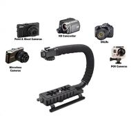 ISnapPhoto Pro Video Stabilizing Handle Scorpion grip For: Epson PhotoPC 3000 ZoomEpson C900Z Vertical Shoe Mount Stabilizer Handle