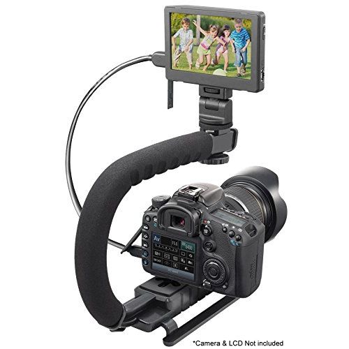  ISnapPhoto Pro Video Stabilizing Handle Scorpion grip For: Olympus FE-170 Vertical Shoe Mount Stabilizer Handle