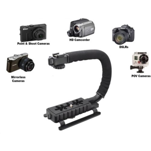  ISnapPhoto Pro Video Stabilizing Handle Grip for: Fujifilm FinePix F200EXR Vertical Shoe Mount Stabilizer Handle