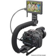 ISnapPhoto Pro Video Stabilizing Handle Grip for: Pentax K100D Super Vertical Shoe Mount Stabilizer Handle