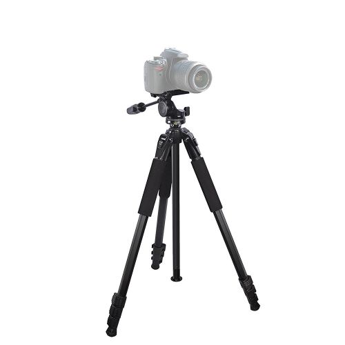  ISnapPhoto Portable Super Duty 80 tripod for : FujiFilm FinePix AV250 (AV255) CameraTripod - 360 Degree Pan, Tilt + Quick Release, Vertical Leg Adjustments, (2) Bubble Level Indicators + Dura